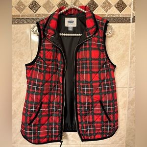 Holiday Plaid Old Navy Vest